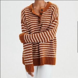 American Eagle jegging fit striped sweater